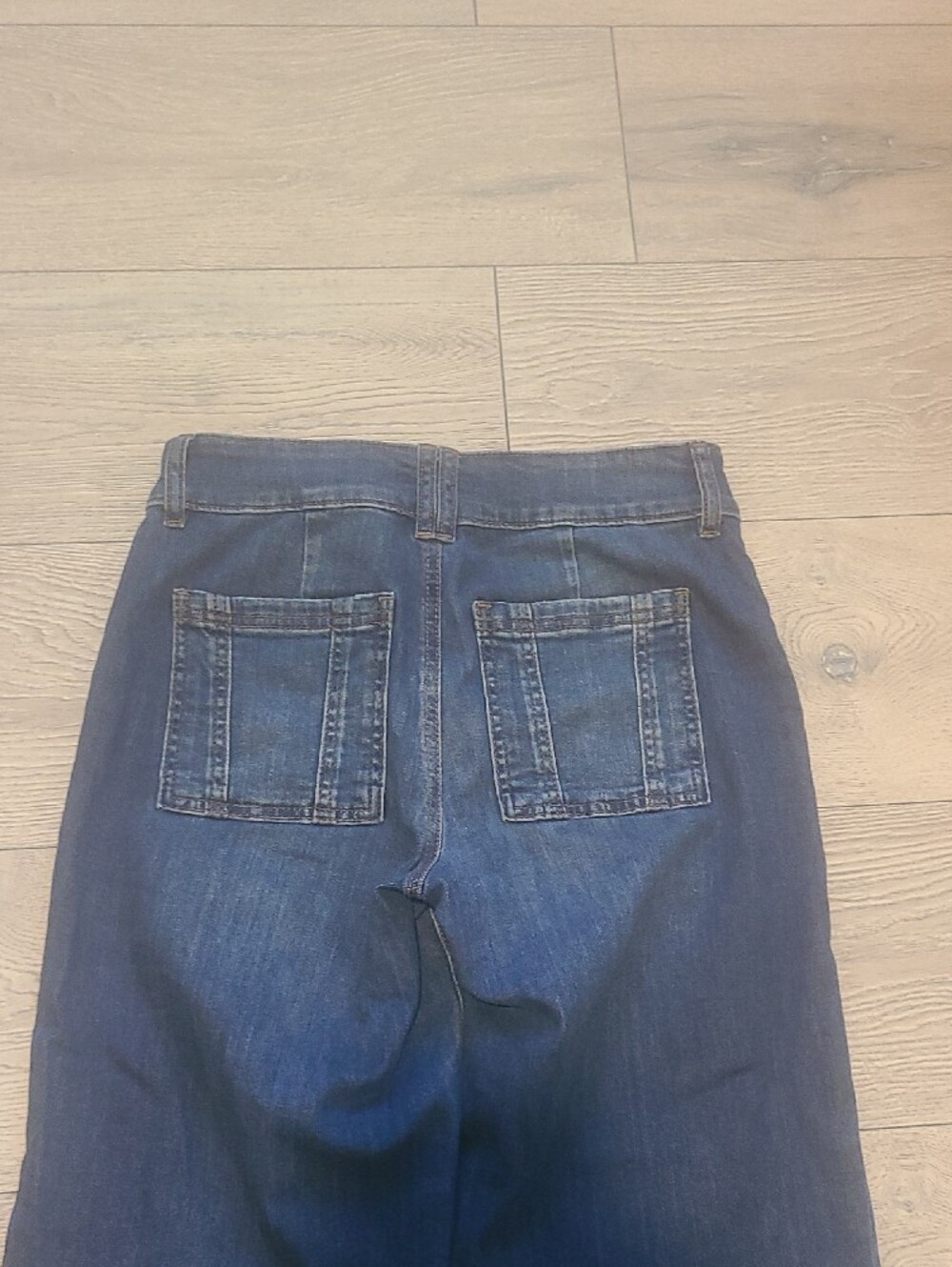 KUT Women's Wide Leg Dark Blue Jeans Size 6-8 - Picture 5 of 8
